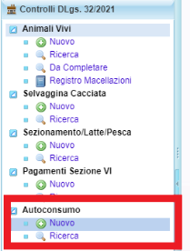 Menù di accordion